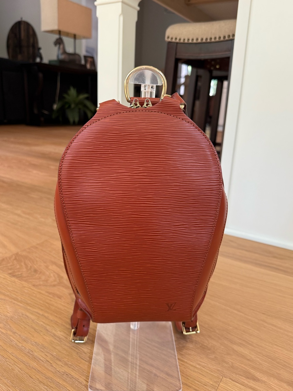 Louis Vuitton Epi Leather Fawn Kenyan Brown Backpack Handbag